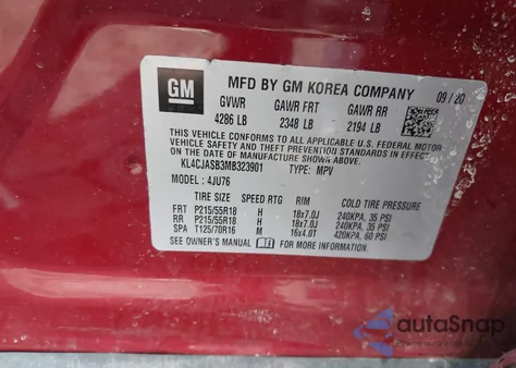 2021 Buick Encore Fwd Preferred from USA, damaged, VIN KL4CJASB3MB323901